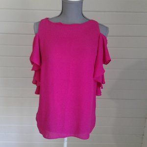 Worthington Blouse Fusia Size Medium